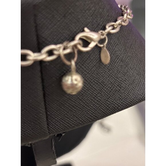 Premier Designs Silver Chain Necklace & Bracelet Set With Clear & Gray Beads - Picture 11 of 13